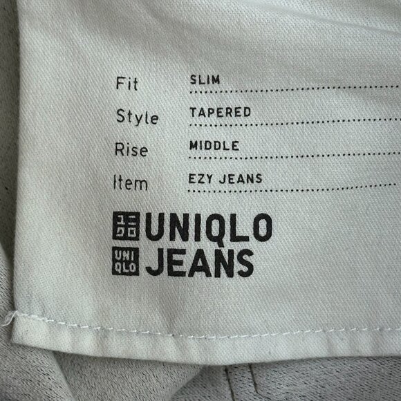 UNIQLO EZY Slim Fit Tapered Jeans XL (36-39") - Picture 6 of 6
